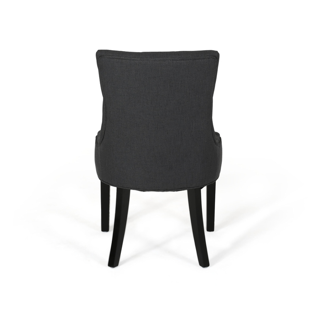 Hayden Modern Tufted Fabric Dining Chairs (Set of 4) by Christopher Knight Home