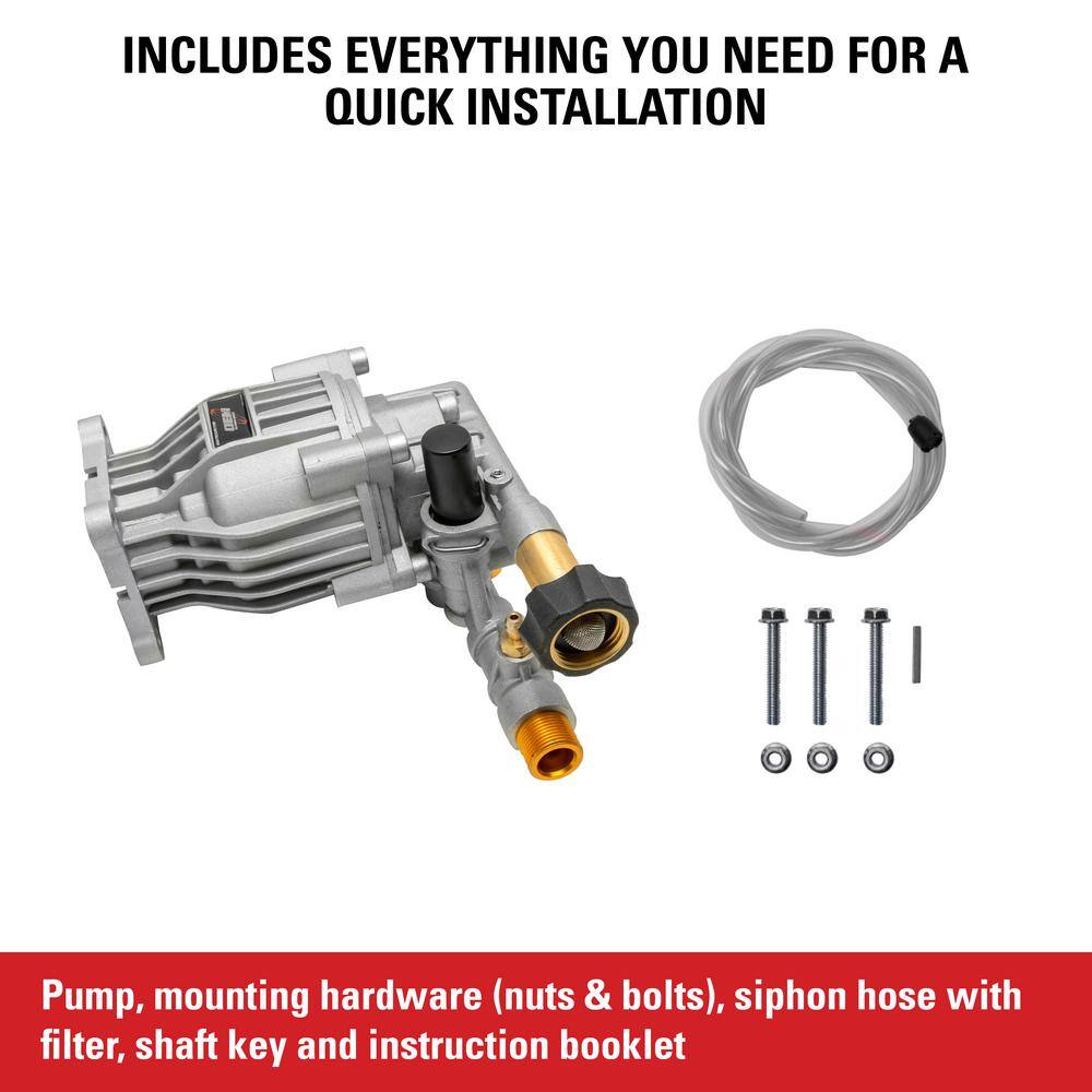 SIMPSON OEM Technologies Horizontal Axial Cam Pump Kit 90028 for 3300 PSI at 2.4 GPM Pressure Washers 90028