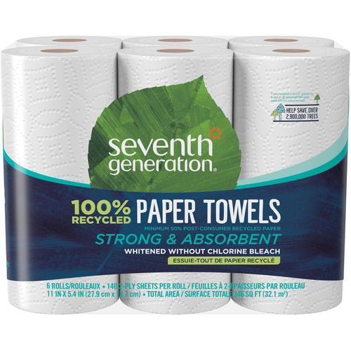 Seventh Generation 100 Pct Recycled Paper Towels  SEV13731