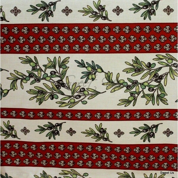 Wipeable Tablecloth Spill Resistant French Fleur Oliviers Collection