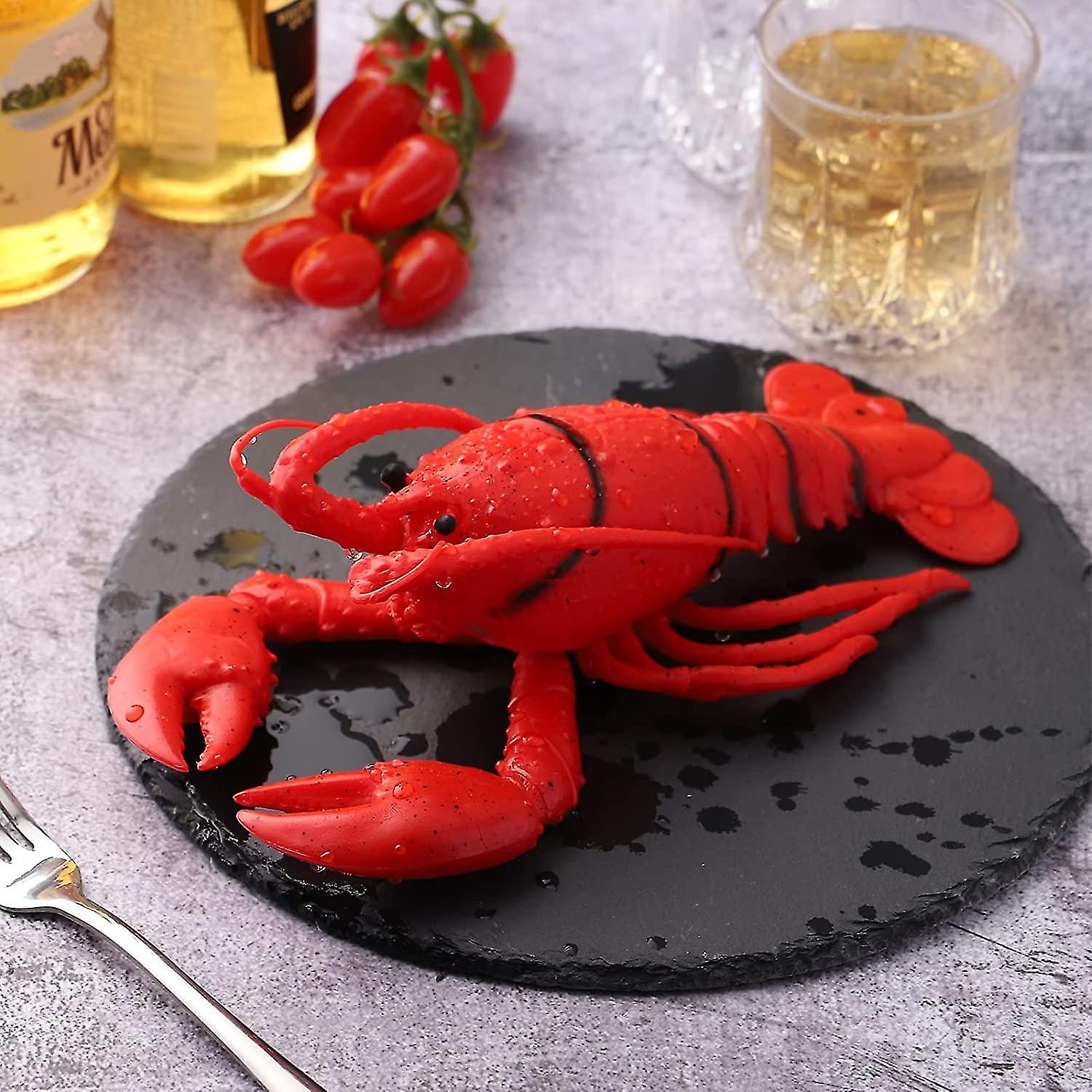 Toy Lobster Rubber，lobster Shape Simulation Soft Rubber Model Pinch Children's Toys