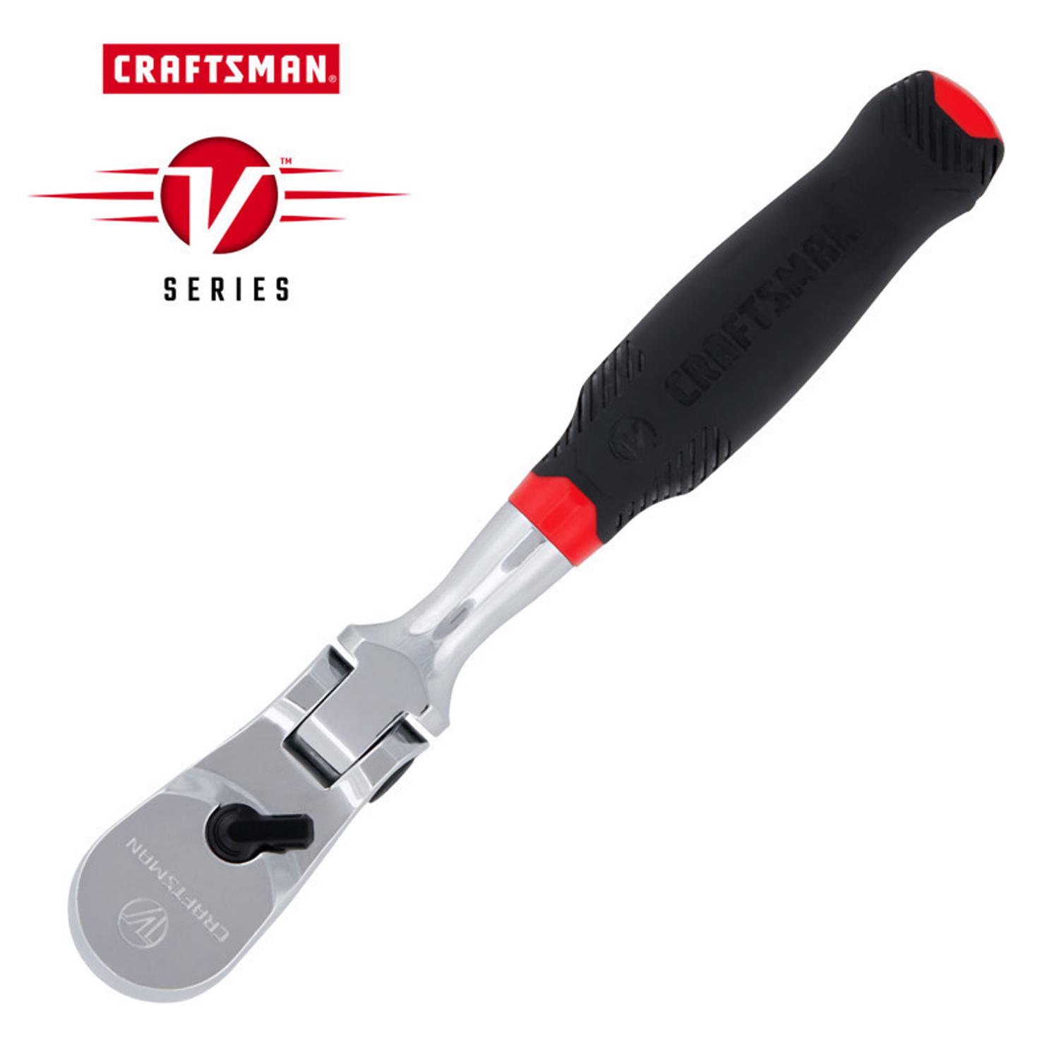 Craftsman V-Series 3/8 in. drive Comfort Grip Flex Head Ratchet 96 teeth