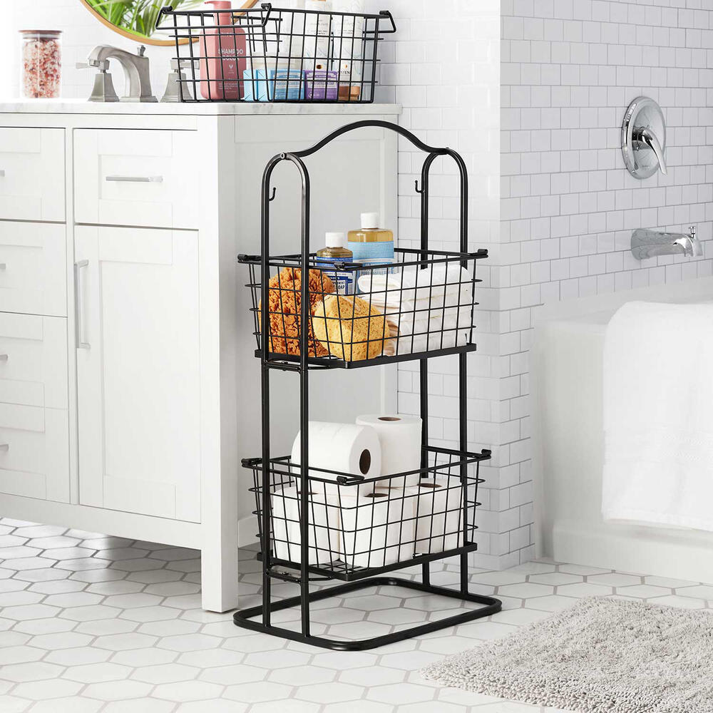 Member's Mark Floor Standing 3-Tier Wire Basket Stand