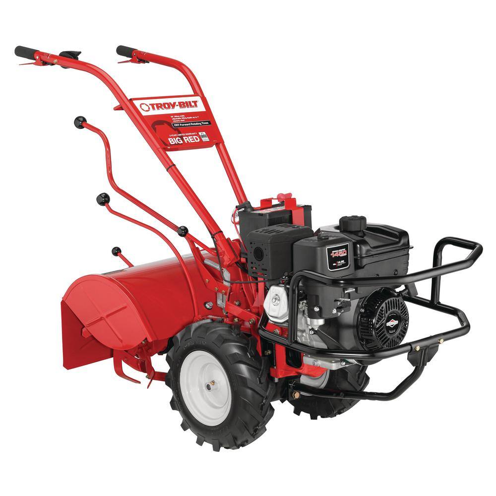 Troy-Bilt Big Red 20 in. 306cc OHV Electric Start Briggs and Stratton Engine Rear Tine Forward Rotating Gas Garden Tiller Big Red FRT