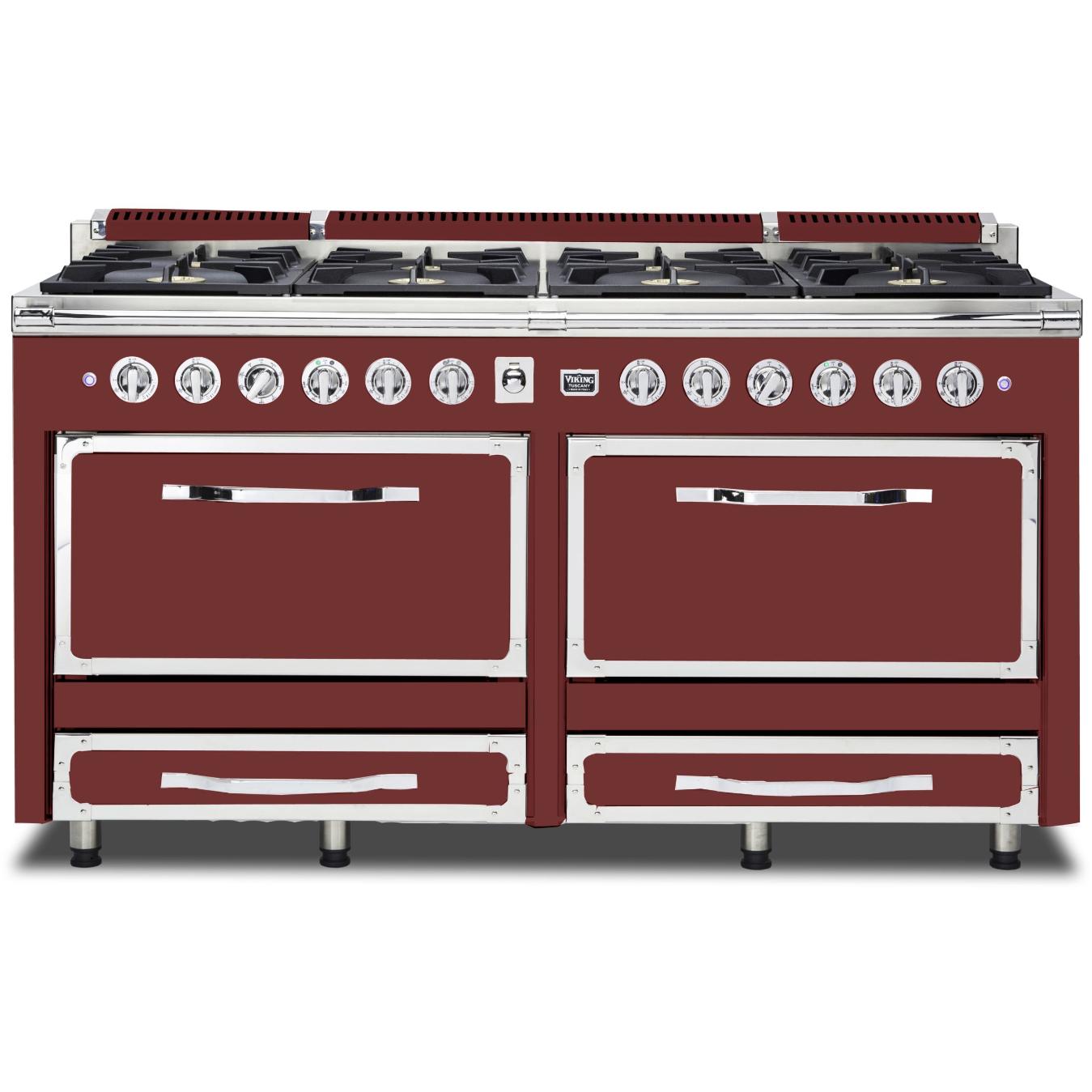 Viking 66-inch Freestanding Dual-Fuel Range with Convection Technology TVDR661-8BRE