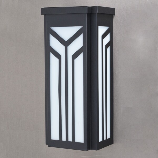 Evry 1 Light Bronze Outdoor Wall Lantern White Glass Shopping - The Best Deals on Outdoor Wall Lanterns | 35842710