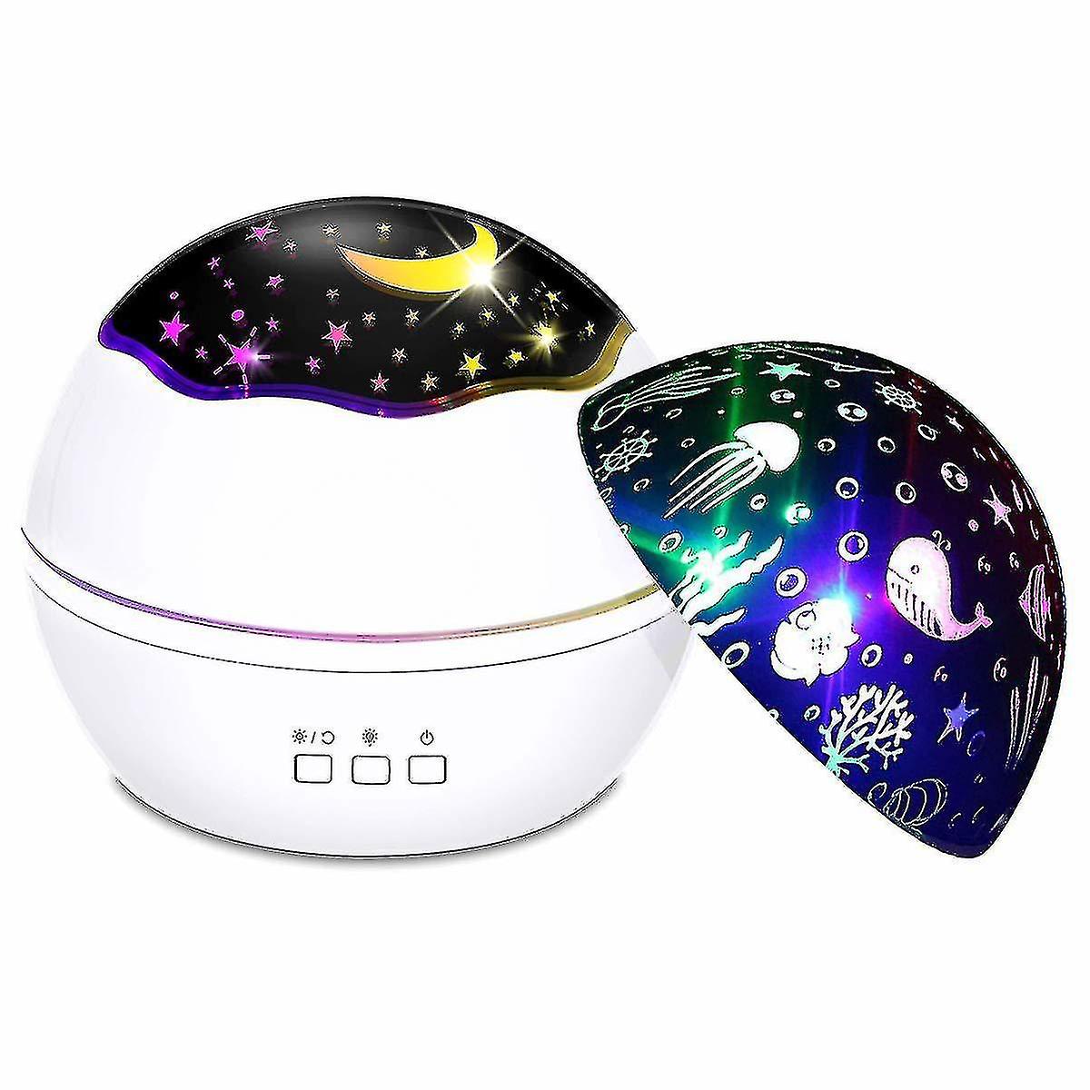 Star Projector Lamp Rotating Led Starry Sky Projector Children， 8 Romantic Light Night Light Childre