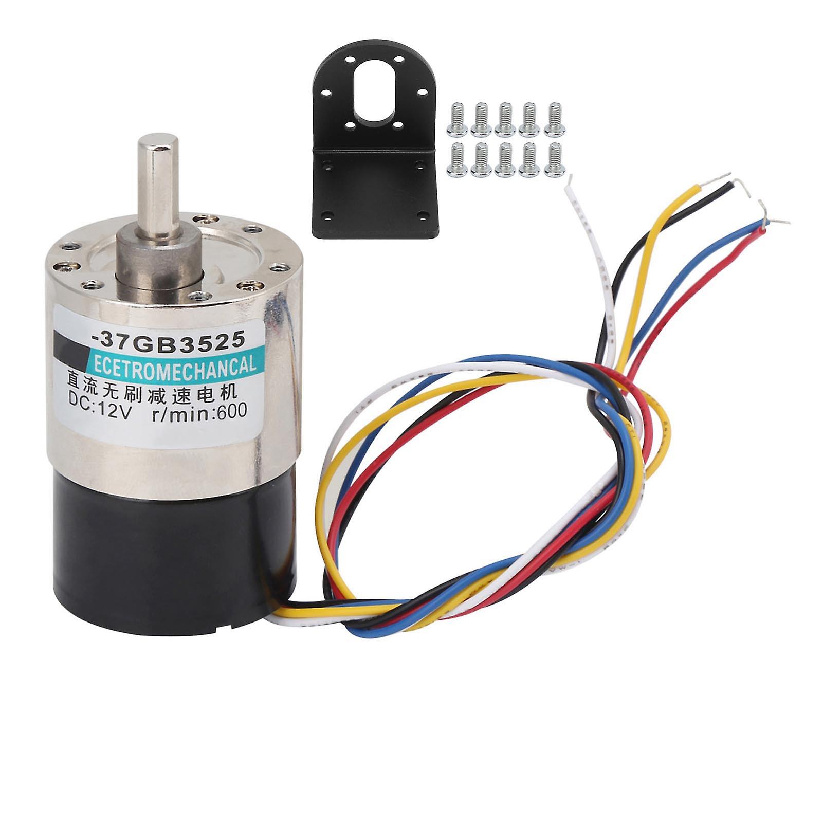 Brushless Motor Adjustable Speed Cw/ccw Dc12v With Bracket For Measuring Instrument Xd-37gb3525600rpm/min