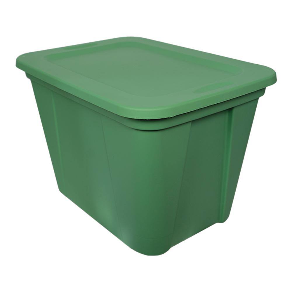 HDX 20 gal. Storage Tote in Grass 2120-4420408