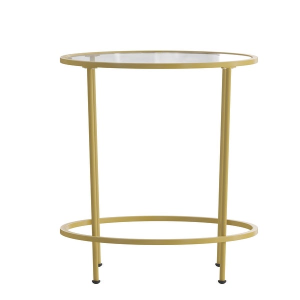 Signature Design by Ashley Coylin End Table - Tempered Glass Table