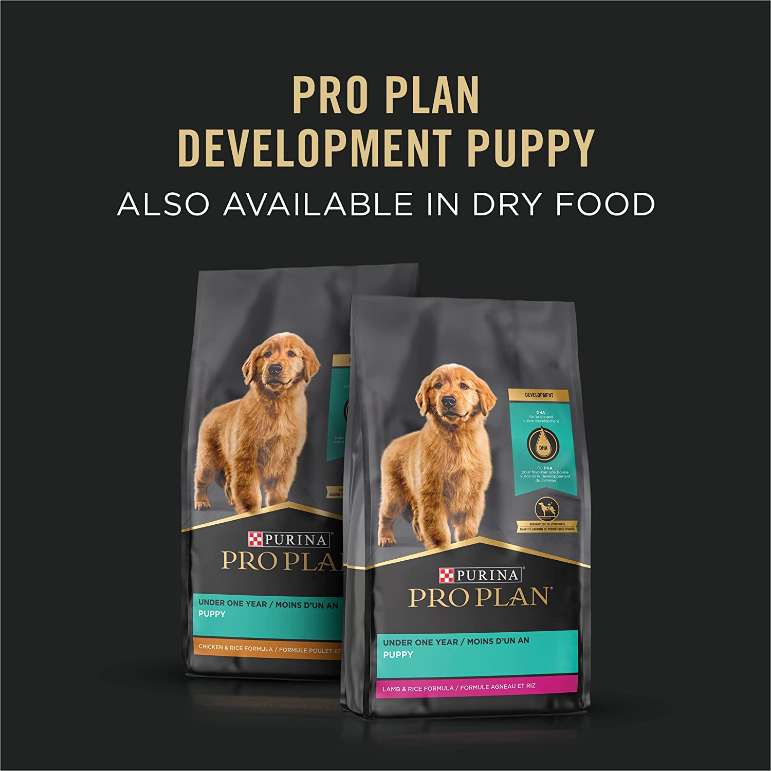 Purina Pro Plan Development Puppy Classic Chicken Entree Grain-Free Canned Dog Food， 13-oz， case of 12