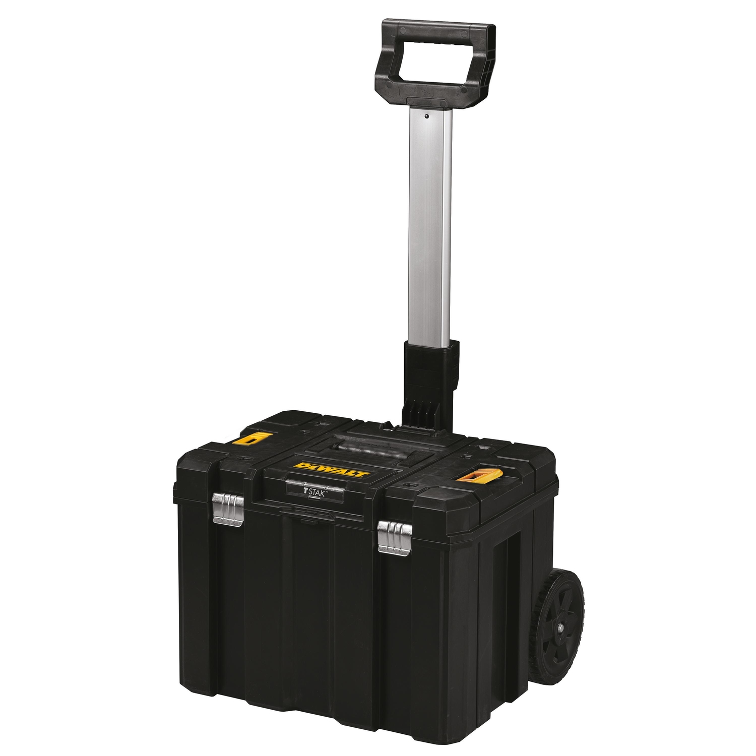 DW TSTAK 20 in. Wheeled Storage Organizer Black/Yellow