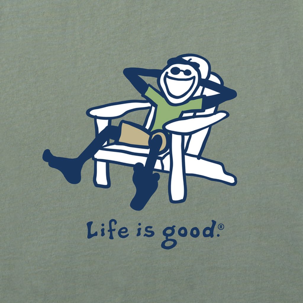 Life Is Good  Men's Adirondack Jake Crusher Tee