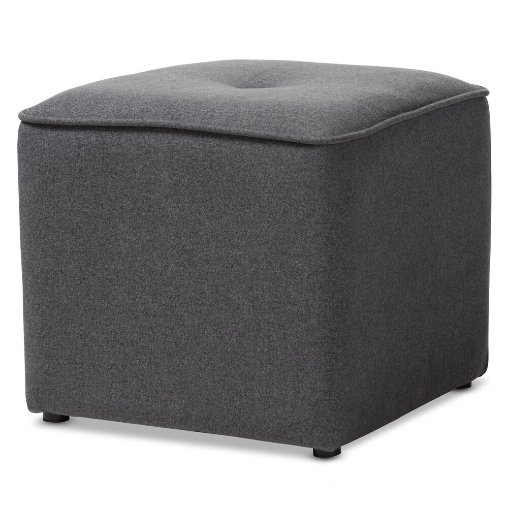 Contemporary Fabric Ottoman by Baxton Studio