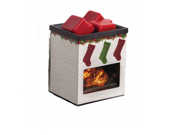 Candle Warmers Etc. Holiday Fireplace Pluggable Warmer - P2CRS