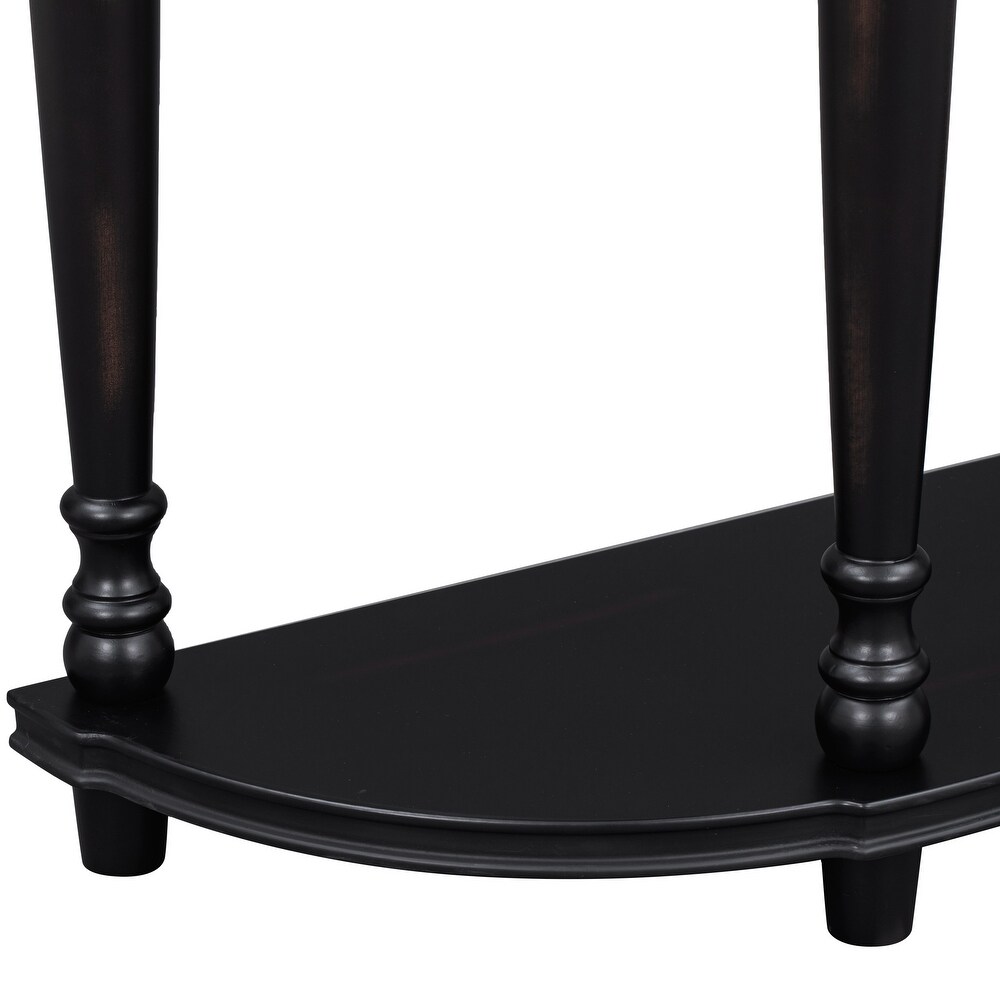 52'' Circular Curved Design Console Table