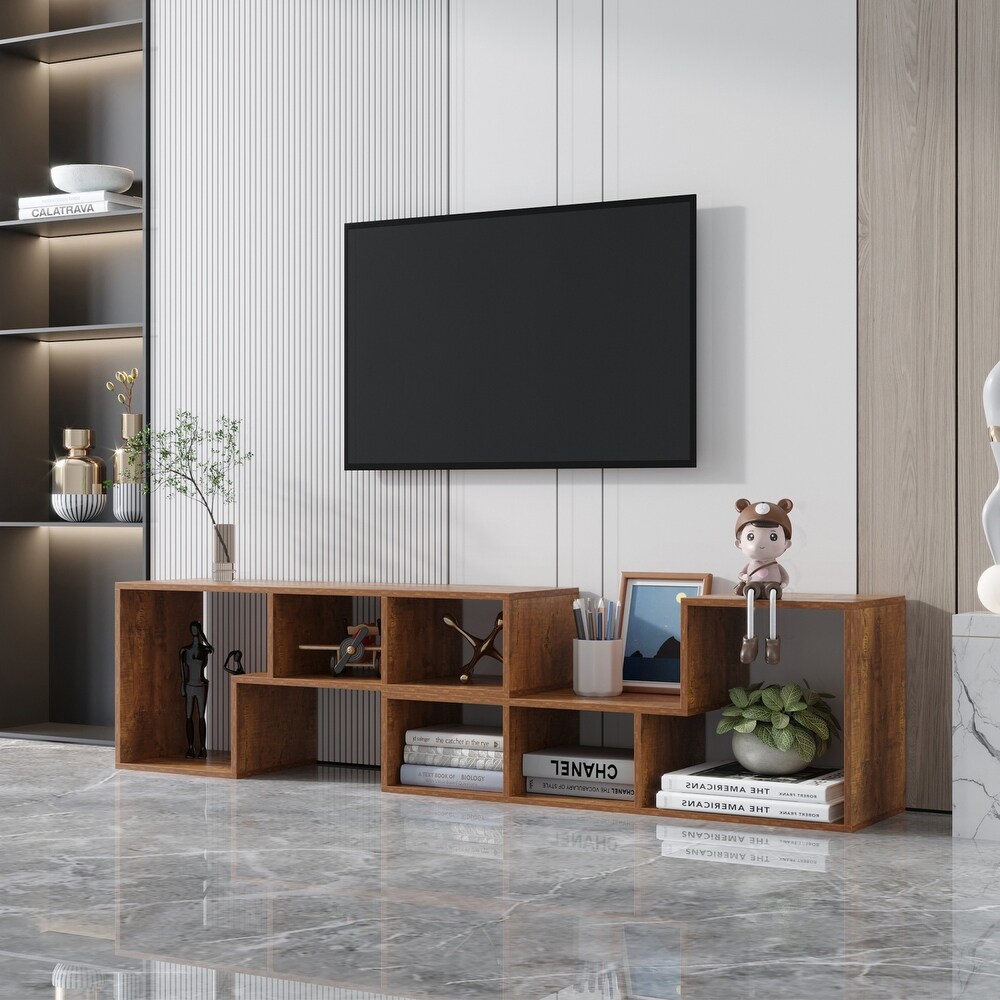 Double L Shaped TV Stand，Display Shelf