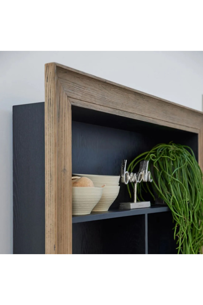 Oak Staggered Book Shelf  Riviera Maison Eivissa   Transitional   Bookcases   by Oroa   Distinctive Furniture  Houzz