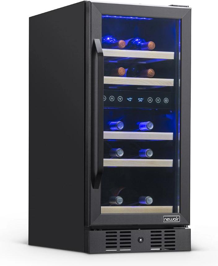 NewAir NWC029BS00 15 Inch Black Stainless Steel Wine Cooler