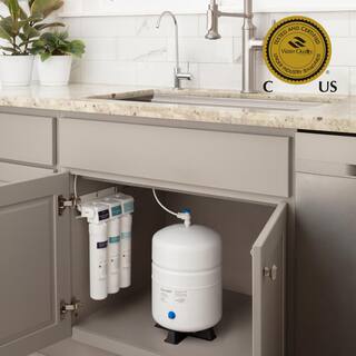 Brondell Capella Reverse Osmosis Water Filtration System WQA Gold Seal Certified wEco-Friendly 1:1 Wastewater Ratio RC250