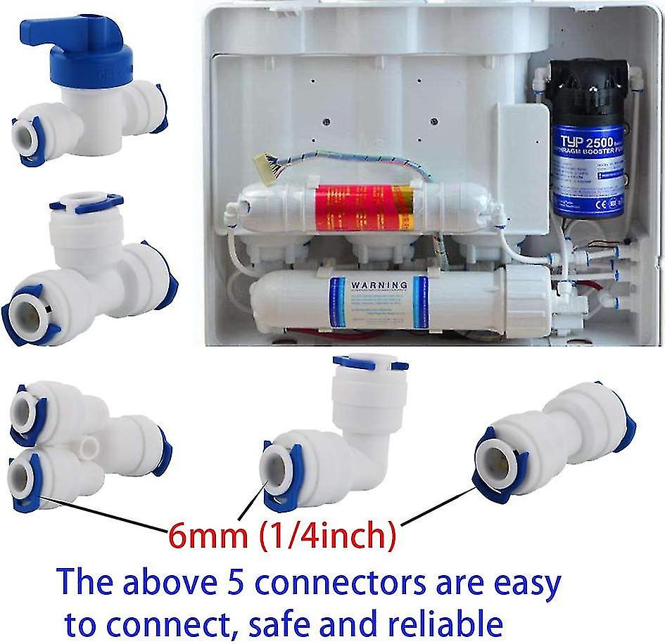 8 Pcs Inline Faucet/shut-off Valve/isolating Valve For 1/4