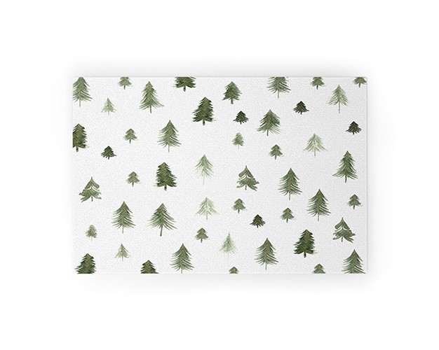 Gabriela Fuente Winter Forest Welcome Mat society6