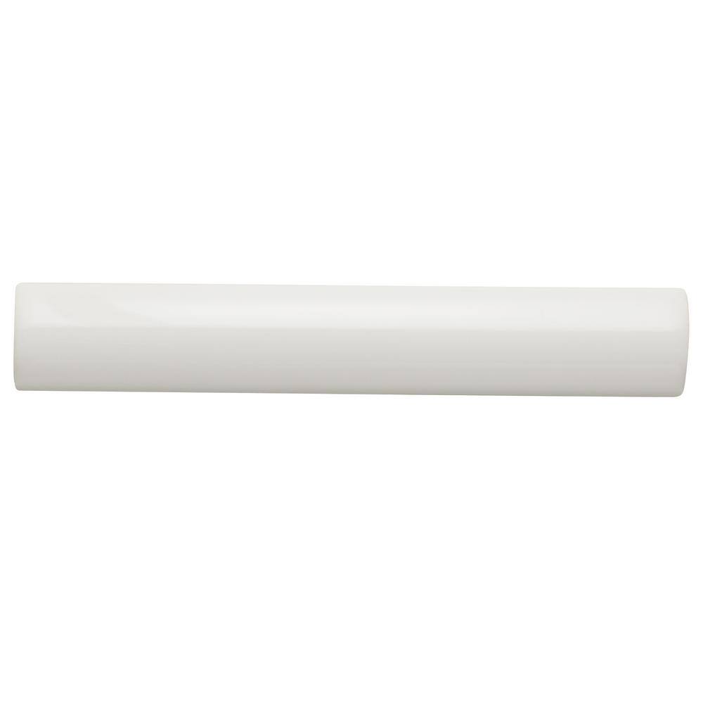 Daltile Restore Bright White Glossy 1x6 Glossy Ceramic Trim  Border Tile (1.8 sq. ft.  each) RE15A106CC1P2