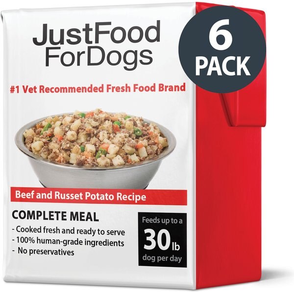 JustFoodForDogs PantryFresh Beef and Russet Potato Recipe Fresh Dog Food