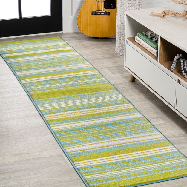 Duxbury Gradient Ticking Striped Area Rug Jonathan Y