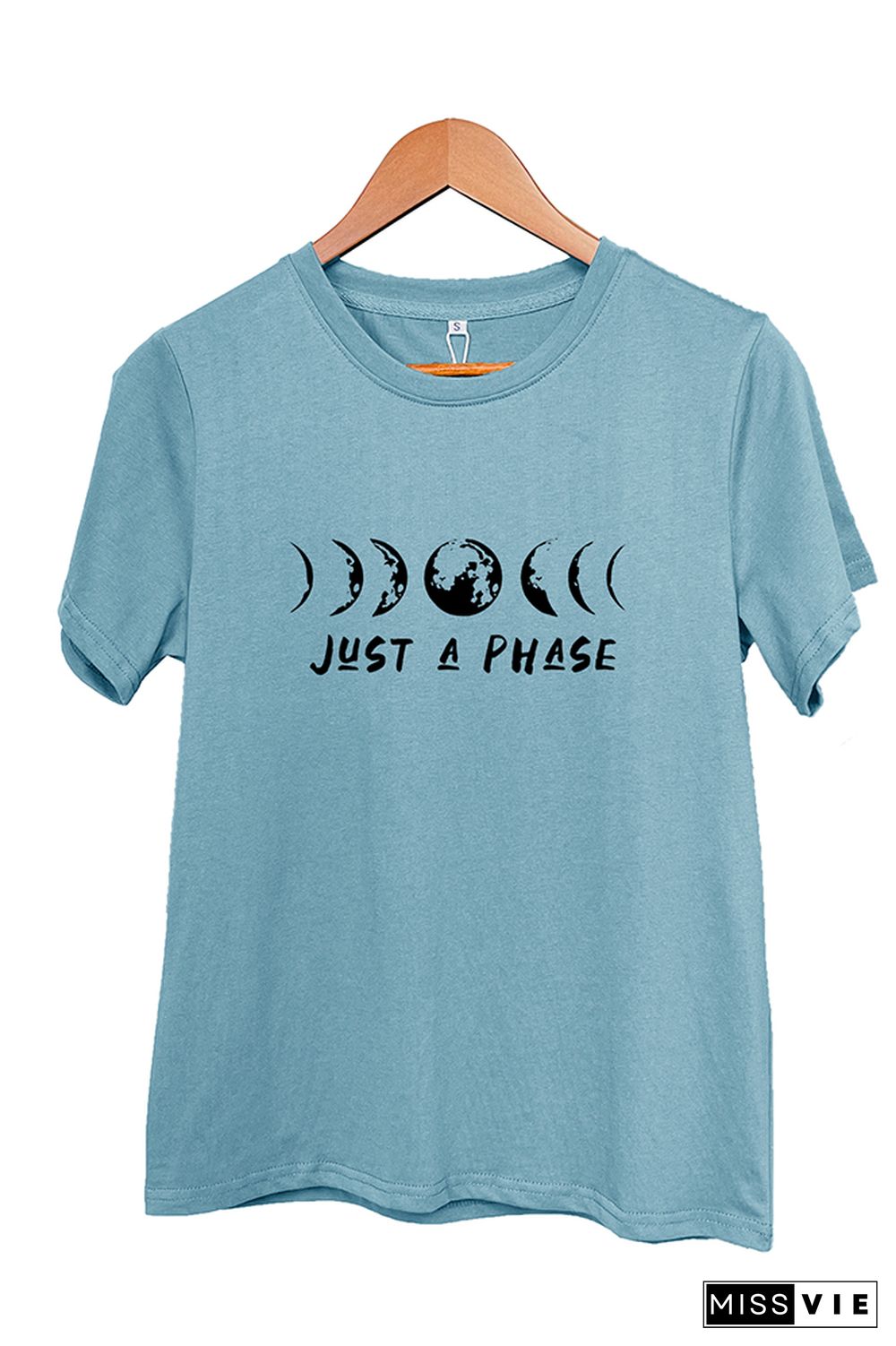 It's Just A Phase Moon Graphic T-Shirt Wholesale