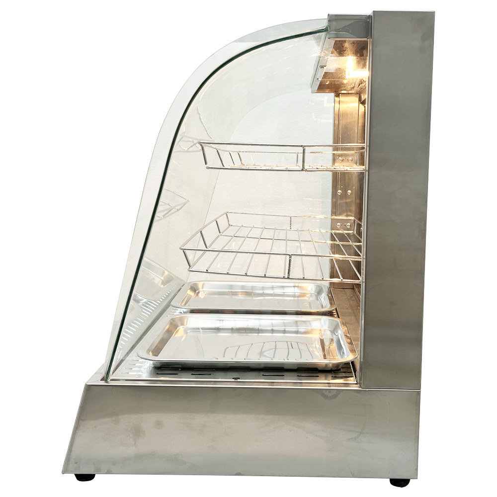 Techtongda Electric Food Pizza Warmer 3 Tiers Food Display Case Egg Tart Food Warmer Display Cabinet