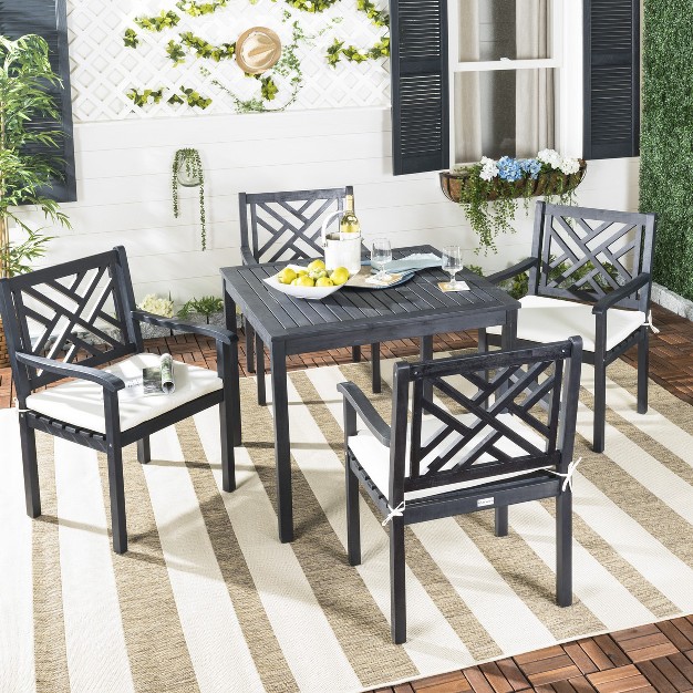 Bradbury 5 Piece Patio Outdoor Dining Set Safavieh