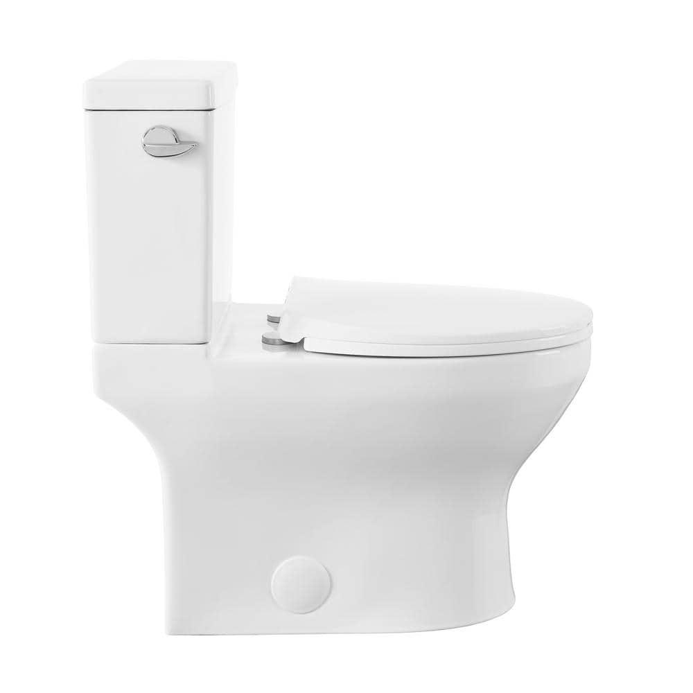 Swiss Madison Classe 2piece 128 GPF Single Flush Elongated Toilet in Glossy White Seat Included