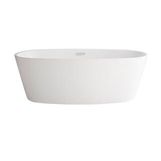 American Standard Coastal Serin 66 in. x 32 in. Soaking Bathtub with Center Hand Drain in White 2765034.020