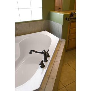 Hydro Systems Studio 60 in. Acrylic Corner Drop-in Whirlpool Bathtub in White STU5959AWPW