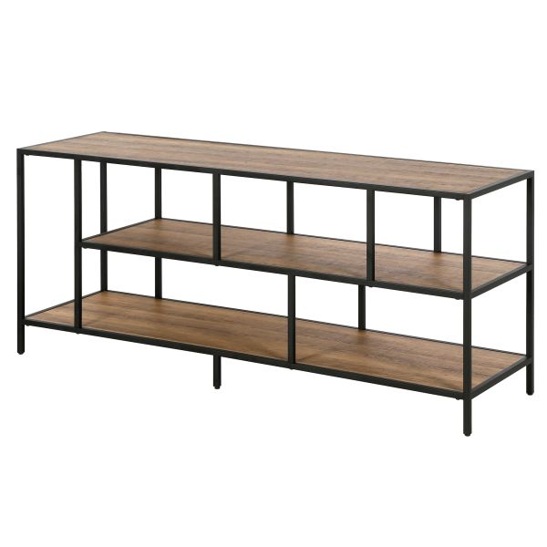 Winthrop Rectangular TV Stand with Metal Shelves for TV's up to 60