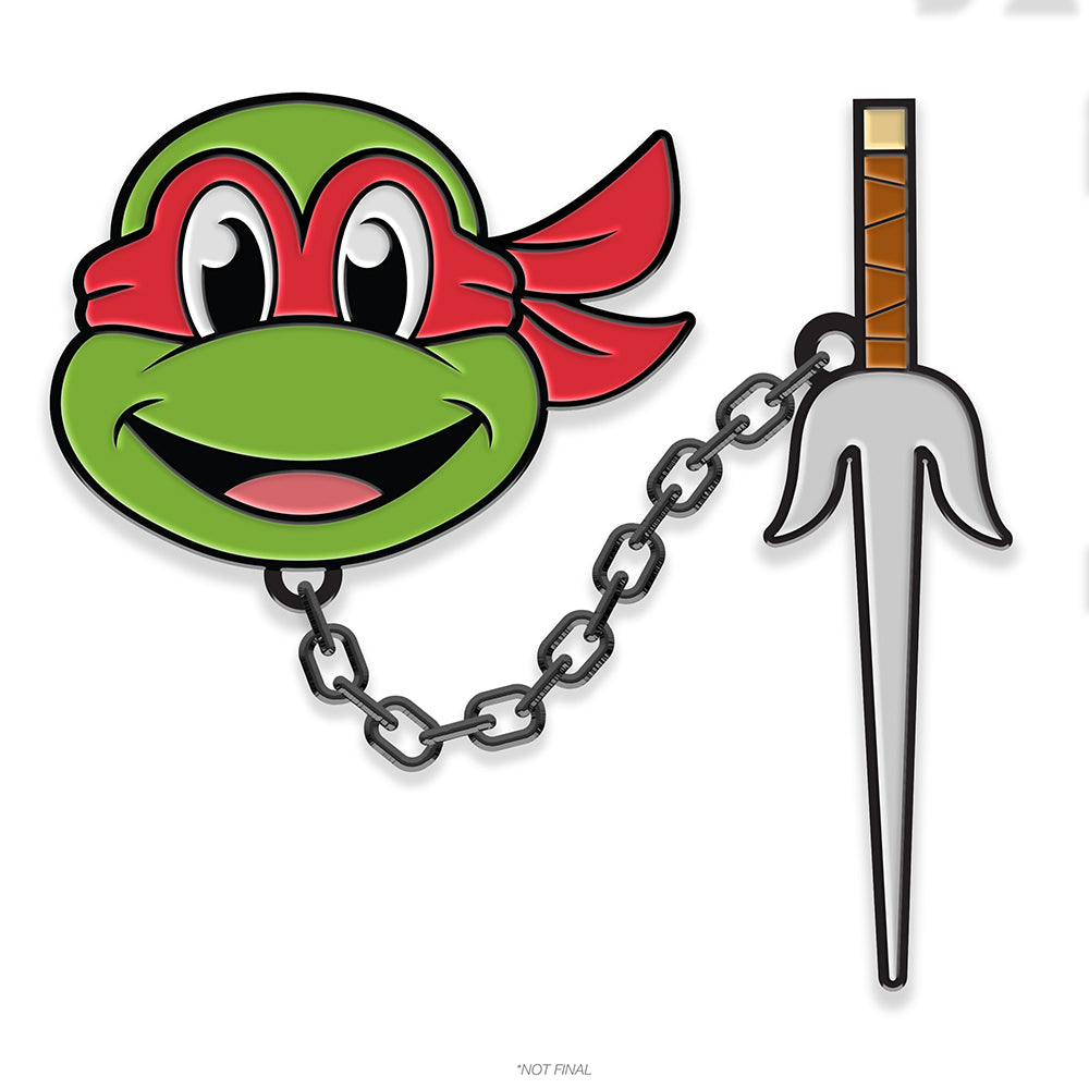 Teenage Mutant Ninja Turtles (Cartoon) – 2” Interactive Enamel Pins (PRE-ORDER)