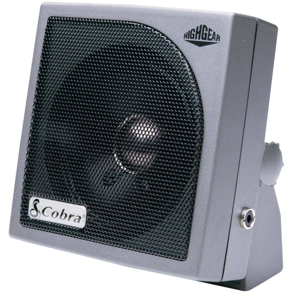 Cobra HighGear Noise-Canceling External Speaker in Silver HG S300