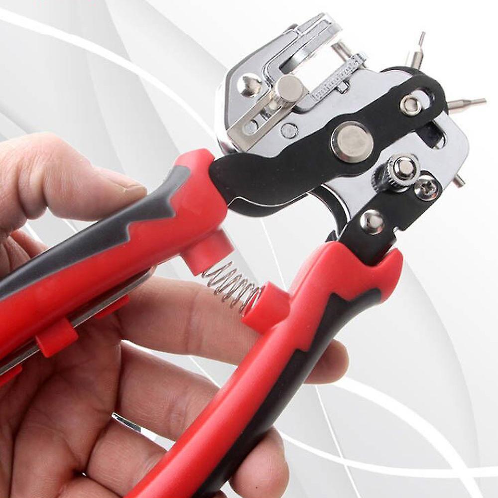 Handheld Portable Eyelet Puncher Household Diy Leathercraft Hole Punch Plier 2 2.5 3 3.5 4 4.5mm Round Holes No.299638