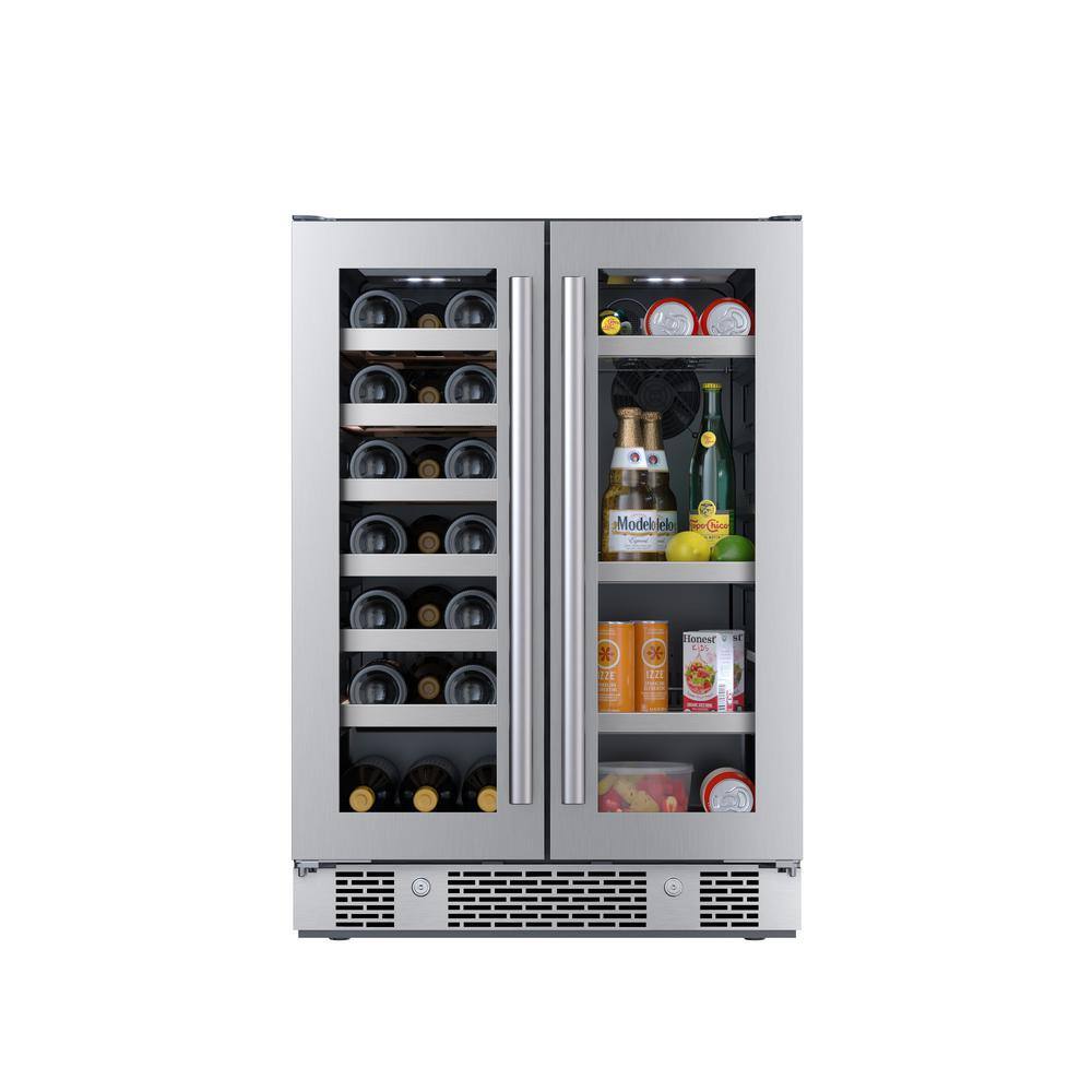 Avallon 24 in. 21-Bottle Wine and 64-Can Beverage Cooler AWBC242GGFD