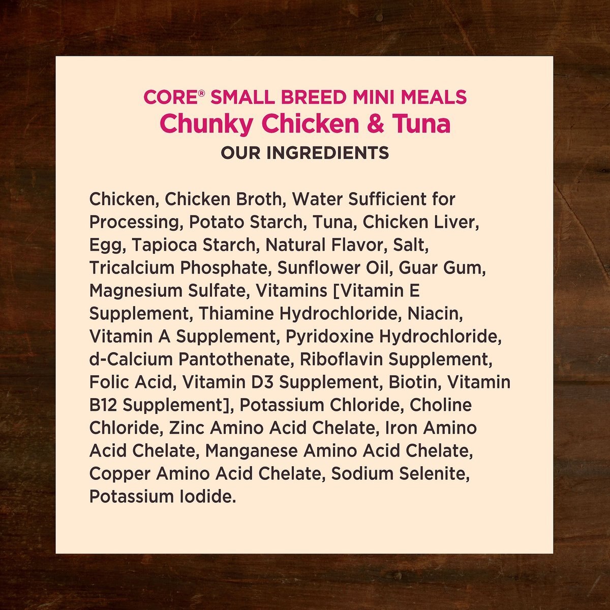 Wellness CORE Grain-Free Small Breed Mini Meals Chunky Chicken and Tuna in Gravy Dog Food Pouches