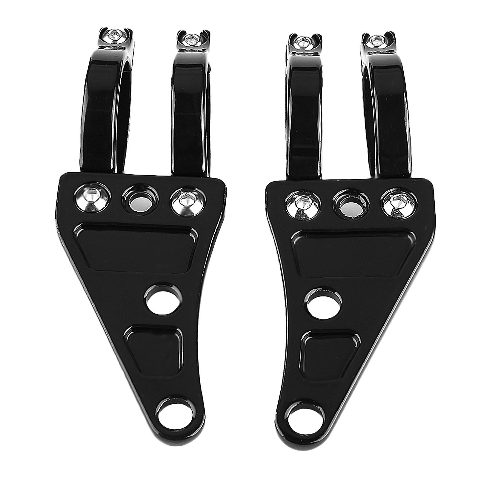 2pcs Headlight Mount Bracket Clamps Head Lamp Holder Fork 35-43mm For Motorcycle