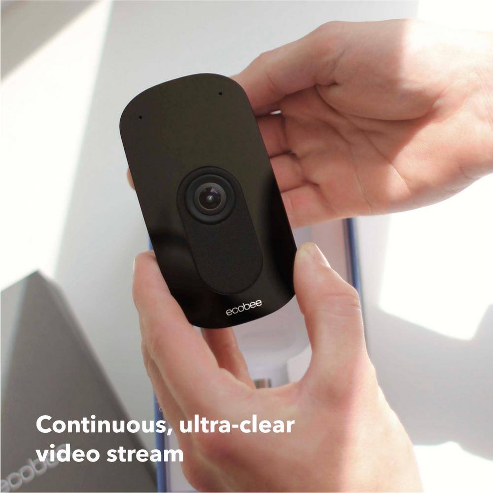 ecobee Smart Camera Indoor Security Camera Wireless with 1080p and Night Vision works with Alexa and Apple Home Kit EBSCV01