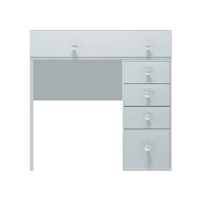 Diana Vanity Desk- 6 Storage Drawers  VNT-VD6 RGB-WHT