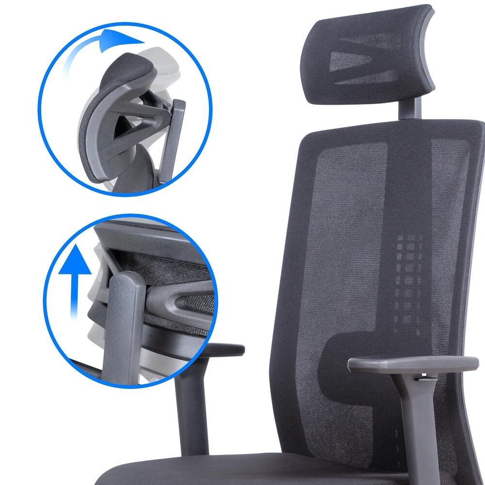 Lanbo Ergonomic Swivel Office Chair Adjustable Lumbar Support Desk Chair with Breathable Mesh