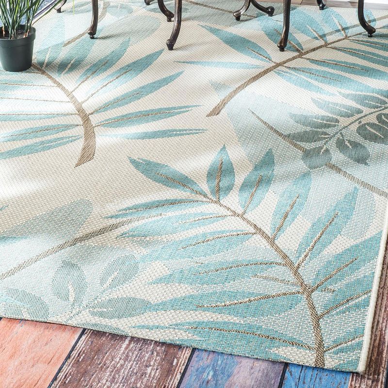 nuLOOM Outdoor Trudy Leaves Indoor Outdoor Rug