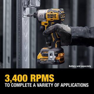 DW 20-Volt Maximum XR Cordless Brushless 14 in. 3-Speed Impact Driver (Tool-Only) DCF845B