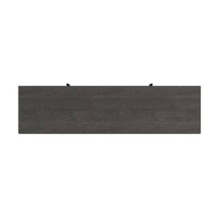 SCOTT LIVING KAPLAN 60 in. Freestanding Media Console Wooden Electric Fireplace in Gray Fawn Aged Oak HDSLFP60L-1A