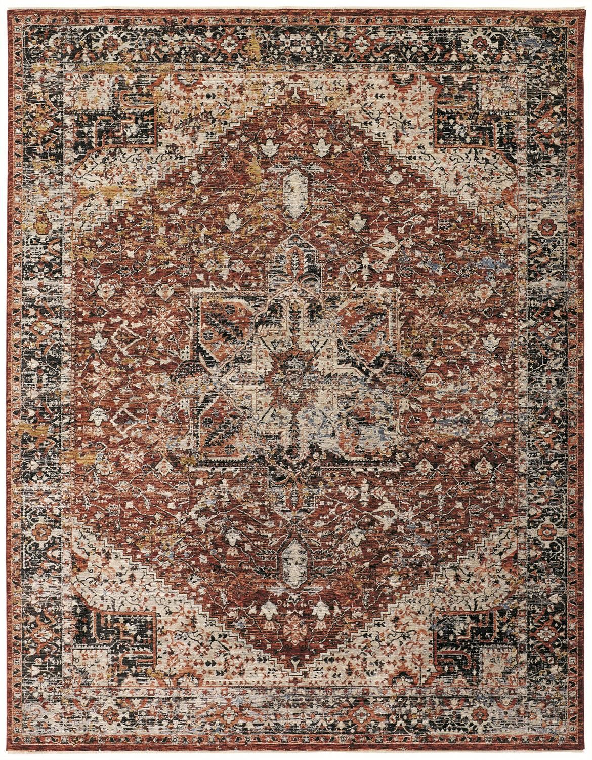 Ennis Rust and Tan Rug by BD Fine