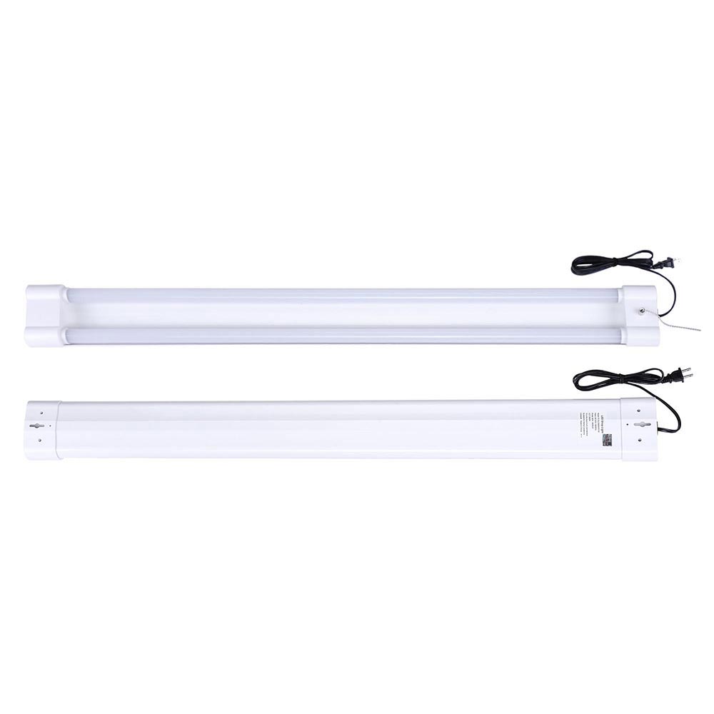 Yescom 4ft 40w LED Shop Light Fixture 2-Lamp Linkable 4-Pack Warm White